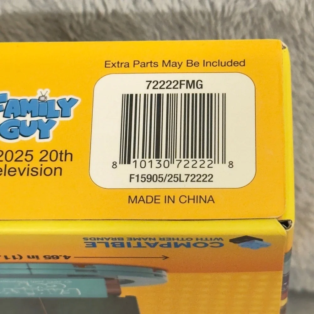 Brickcraft Family Guy Peter Griffin 200 Pc Building Set 72222FMG New Sealed 2025